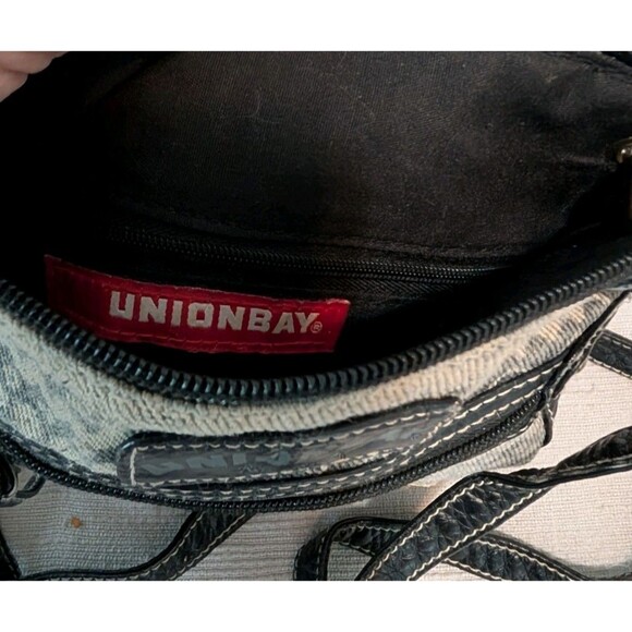 Unionbay Crossbody Bag Elephant Applique Y2K Boho Hippie Festival Faux Leather - Picture 8 of 8